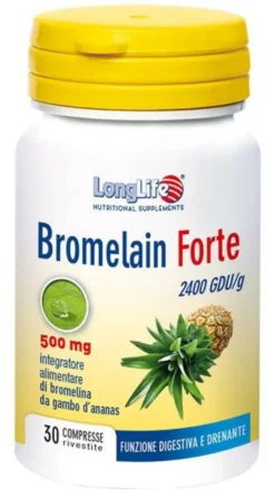 Longlife Bromelain Forte 30 Tavolette