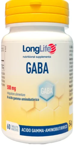 LongLife GABA 500 mg Integratore Rilassamento Sistema Nervoso 60 Tavolette