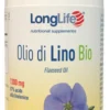 LongLife Olio di Lino 1300 mg Omega 3 Acido Alfa Linolenico per Colesterolo 50 Perle
