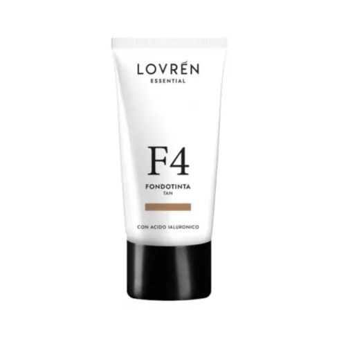Lovrén F4 Tan Fondotinta Idratante con Acido Ialuronico Effetto Naturale 25 ml