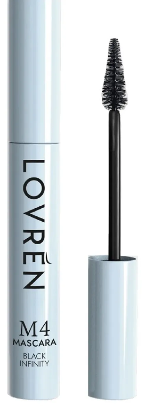 Lovrén M4 Black Infinity Mascara Nero Volumizzante Effetto Ciglia Finte 9 ml
