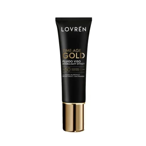 Lovrén Time-Age Gold Hydra-Matt Fluido Viso SPF50 Effetto Opacizzante 30 ml