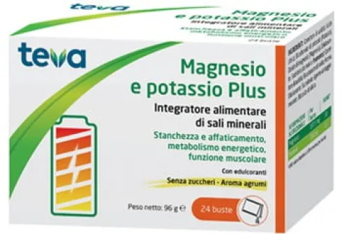 Magnesio Potassio Plus Teva 24 Bustine
