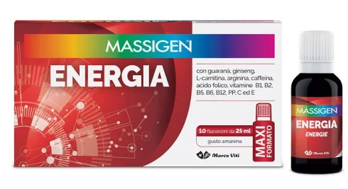 Massigen Energia 10 flaconcini 25 ml