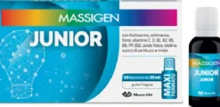 Massigen Junior Integratore Crescita Bambini Ferro Vitamine B 10 Flaconcini
