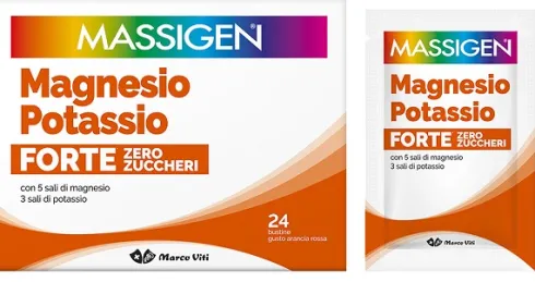Massigen Magnesio Potassio Forte Zero Zuccheri 24 bustine