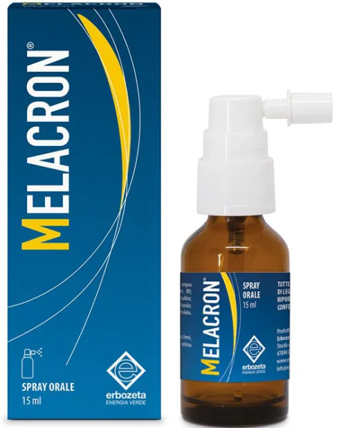 Melacron Spray Orale Melatonina Sonno Jet Lag 15 ml
