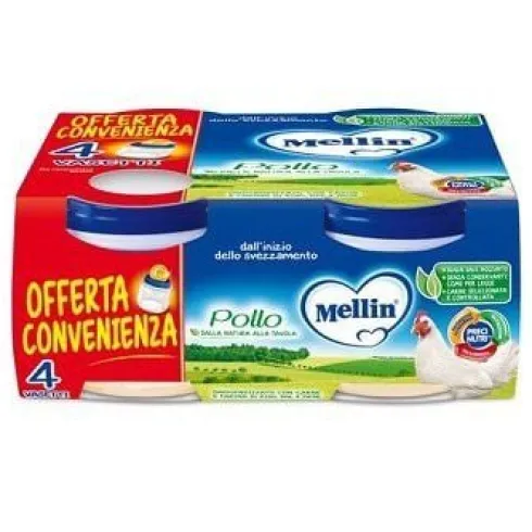 Mellin Omogeneizzato Pollo 4 X 80 grammi