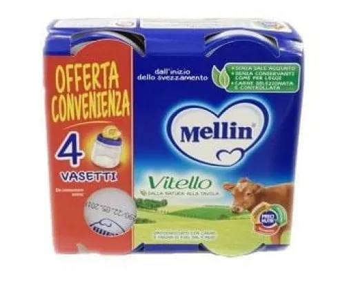 Mellin Omogeneizzato Vitello 4 X 80 grammi