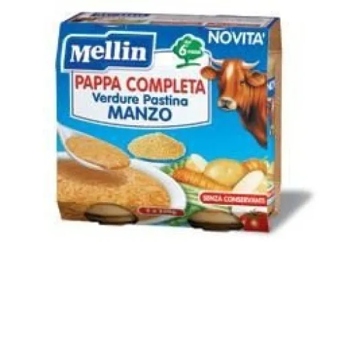 Mellin Pappa Completa Manzo 2 X 250 grammi