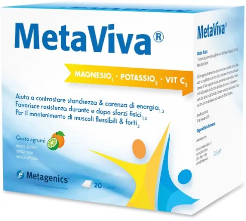 Metaviva Magnesio Potassio Vitamina C 20 Bustine