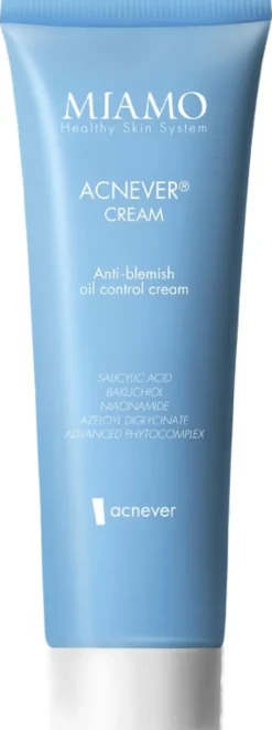 Miamo Acnever Cream Crema Anti-Imperfezioni Sebonormalizzante Pelle Grassa 50 ml