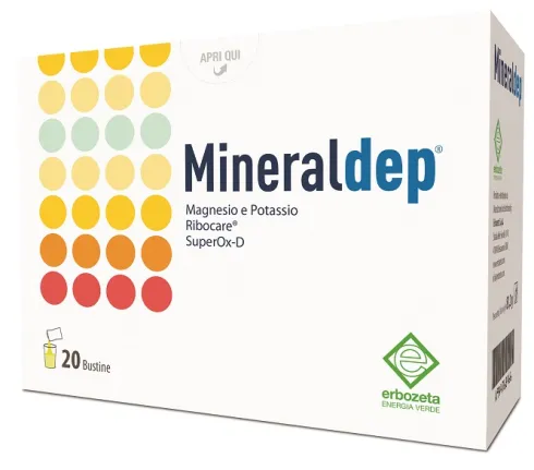 Mineraldep magnesio e potassio con nucleotidi e superossido dismutasi 20 bustine