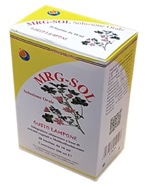 MRG-SOL Soluzione Orale Regolarità Intestinale Malva Camomilla Lampone 20 Bustine 10 ml