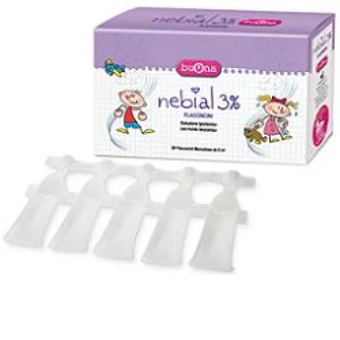 Nebial Soluzione Salina Ipertonica 3% con Acido Ialuronico 20 flaconi 5 ml