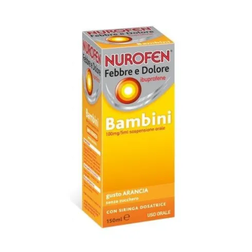 Nurofen Febbre E Dolore Bambini 100 Mg/ 5 ml Arancia