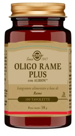 Oligo Rame Plus Integratore Rame Bisglicinato Sistema Immunitario 100 Tavolette