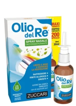 Olio del Re Spray Nasale Soluzione Ipertonica con Aloe e Oli Essenziali 30 ml