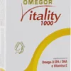Omegor Vitality 1000 Omega 3 EPA DHA 30 Capsule Alta Concentrazione Trigliceridi