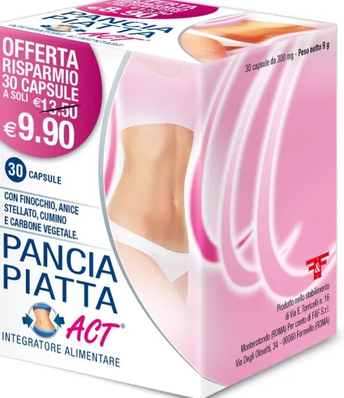 Pancia Piatta Act 300 Mg 30 Capsule