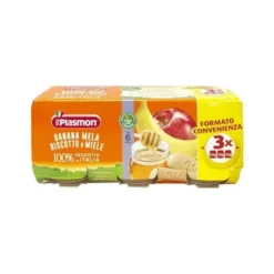 Plasmon Merenda Banana Mela E Biscotto 3 X 120 grammi