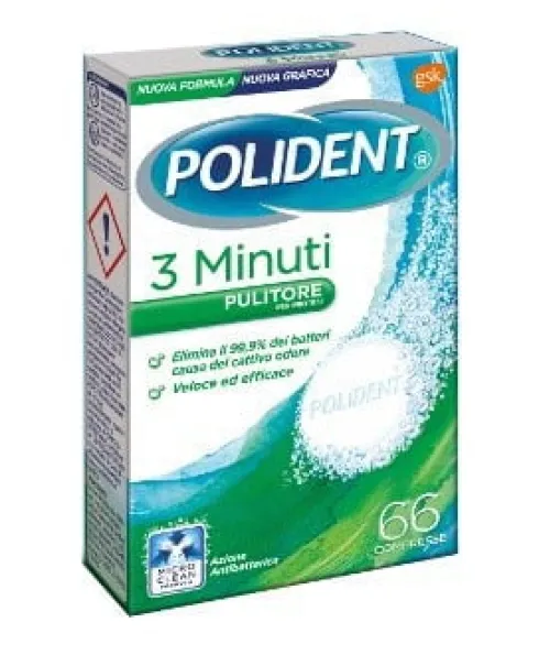 Polident 3 Minuti 66 Compresse