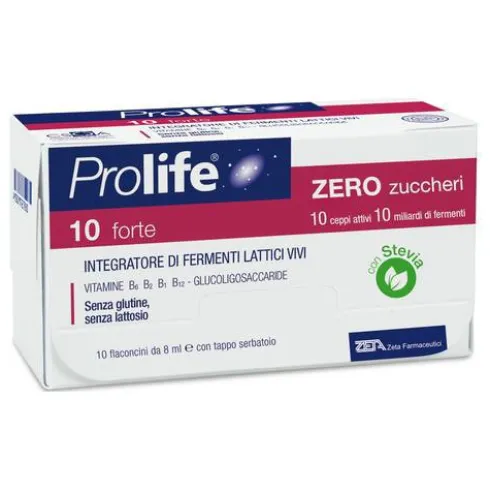 Prolife 10 Zero Zuccheri 10 Flaconi 8 ml