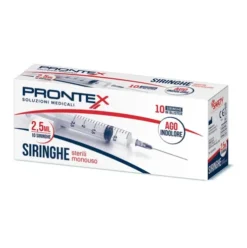 Prontex Siringhe Sterili 2,5 ml con Ago Confezione 10 Pezzi