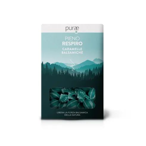 Purae Pieno Respiro Caramelle Balsamiche con miele 80 g