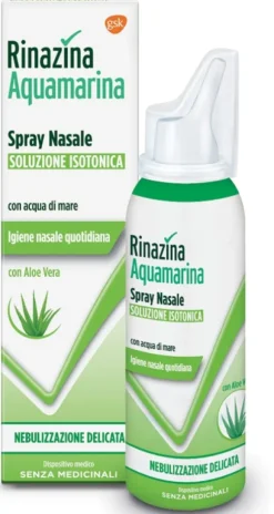 Rinazina Aquamarina Soluzione Isotonica con Aloe Spray 100 ml