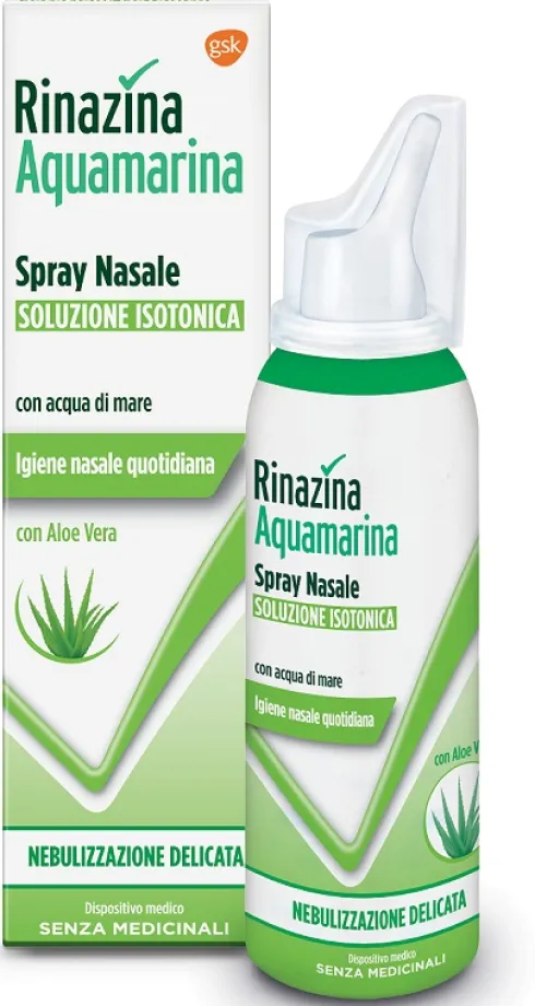 Rinazina Aquamarina Soluzione Isotonica con Aloe Spray 100 ml