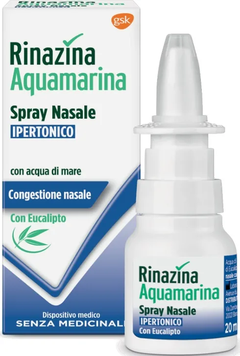 Rinazina Aquamarina Spray Nasale Ipertonico 20 ml