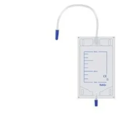 Safety Sacca Urina Gamba Tubo 30 cm 750 ml Con Scarico 10 Pezzi