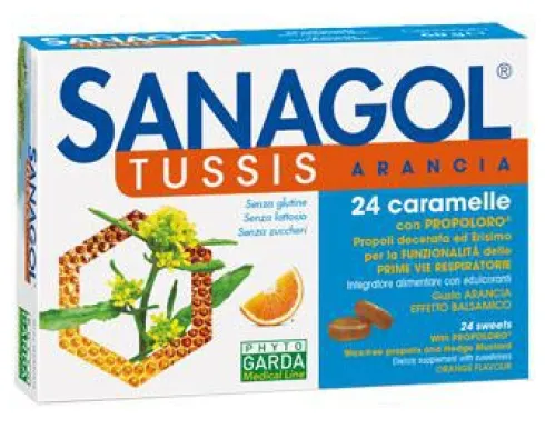 Sanagol Tuss Arancia 24 Caramelle