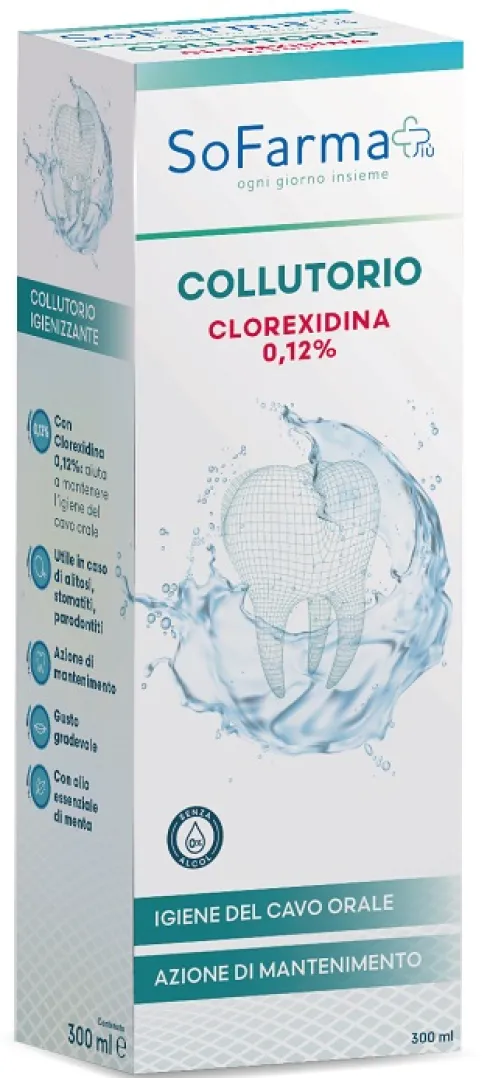 SoFarma Collutorio Clorexidina 0,12% Igiene Orale 200 ml