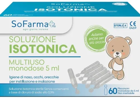Soluzione Fisiologica Isotonica Sterile 0,9% Multiuso 60 Flaconcini da 5 ml