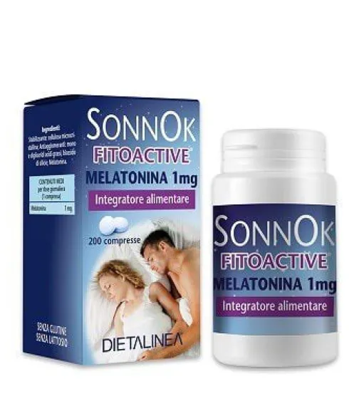 Sonnok Fitoactive Melatonina 1 mg 200 Compresse