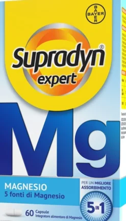 Supradyn Expert Mg Magnesio Stanchezza e Crampi Muscolari 60 Capsule