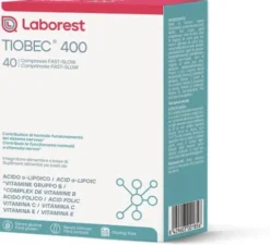 Tiobec 400 Integratore con Acido Alfa Lipoico a Rilascio Controllato e Vitamine del Gruppo B 40 Compresse