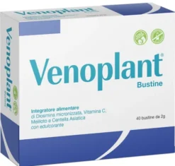 Venoplant Bustine Integratore con Diosmina, Meliloto, Centella e Vitamina C 40 Bustine