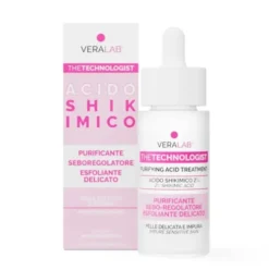 Veralab Acido Shikimico 2% Siero Viso Purificante Anti Acne Pelle Sensibile 30 ml
