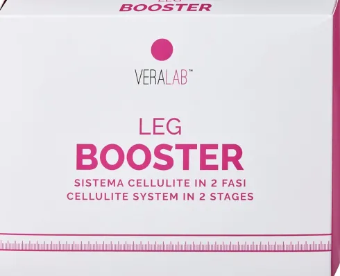 Veralab Leg Booster Taglia L – Kit Anticellulite Rimodellante con Crema 150 ml + Pantaloncino Micromassaggiante