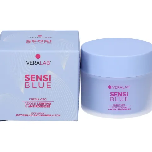 Veralab Sensiblue Crema Viso Lenitiva Antirossore Pelle Sensibile 45 ml