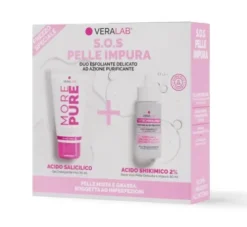 Veralab S.O.S Pelle Impura – Kit Detergente More Pure + Siero Acido Shikimico 2%
