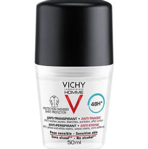 Vichy Homme Deodorante Anti Macchie Roll-On 50 ml