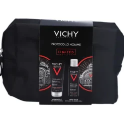 Vichy Homme Set Detergenza & Rasatura – Gel Doccia + Schiuma da Barba | Idea Regalo Uomo