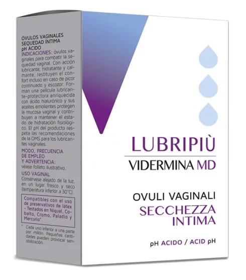 Vidermina Lubripiù 10 Ovuli Vaginali