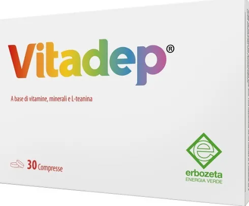 Vitadep multivitaminico con minerali e L-teanina energia difese immunitarie 30 compresse