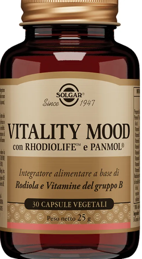 Vitality Mood Integratore Rodiola e Vitamine B per Energia Mentale e Umore 30 Capsule