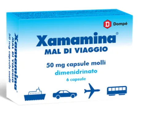 Xamamina Mal di Viaggio 50 mg 6 Capsule Molli